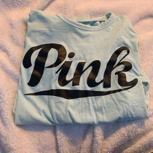 Pink/Victoria Secret blue long sleeve